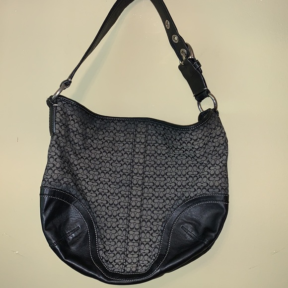 Coach Handbags - Coach Black and Gray bag